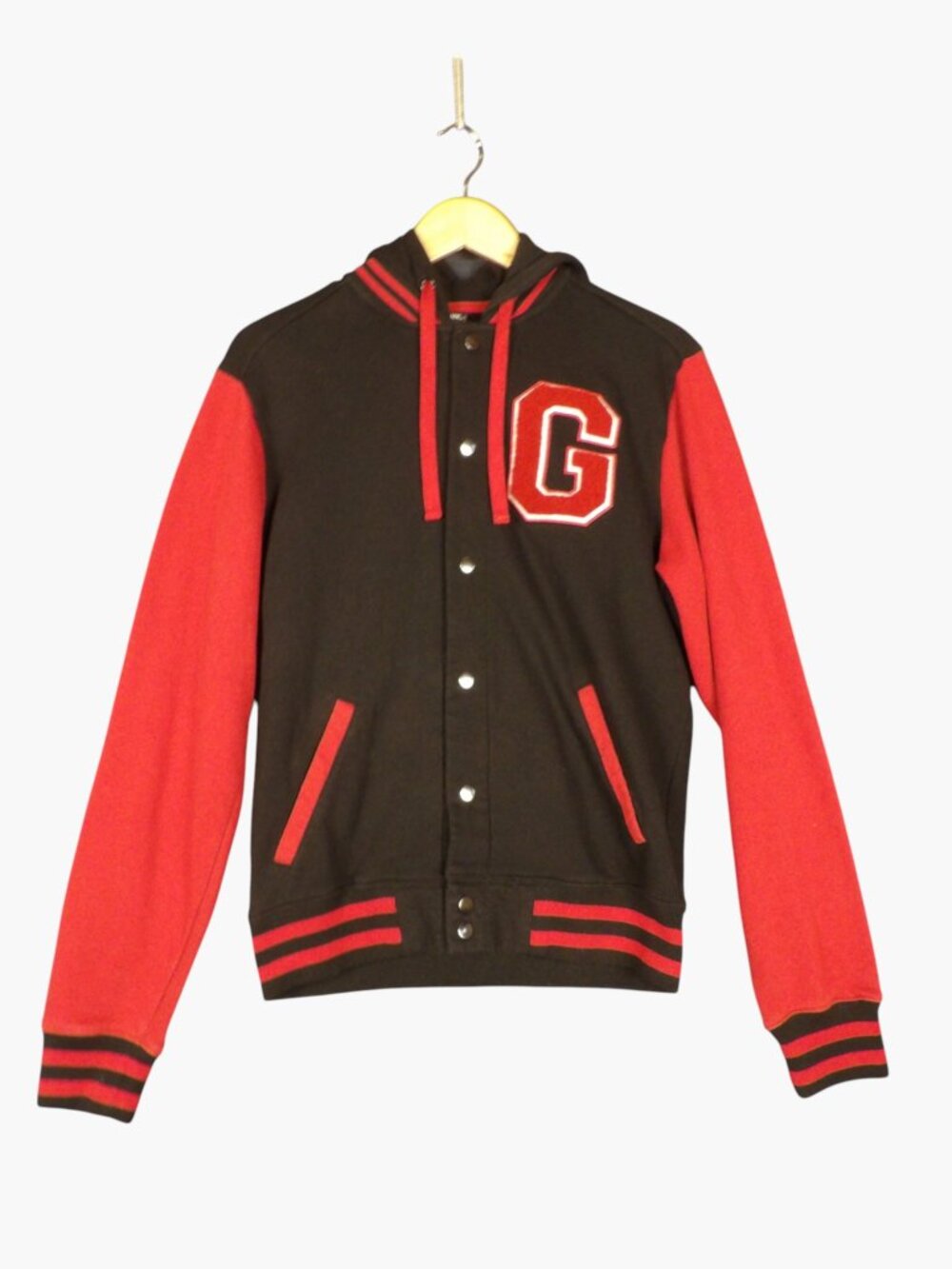 Harry Potter Gryffindor Varsity Style Snap Up Hoodie Jacket Size Small